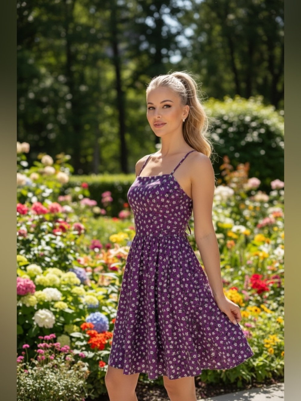 Vintage 1960s Lanz Originals Floral Sundress 💜🌿